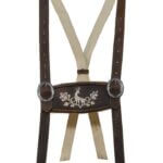 Men’s Brown Lederhosen Suspenders