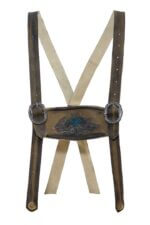 Beige Cowhide Suspenders