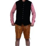 Theodoros Black Trachten Waistcoat