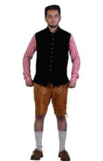 Theodoros Black Trachten Waistcoat
