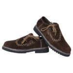 Dark Brown Lederhosen Embroidery Shoes