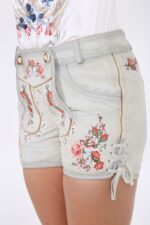Ladies Flower Nude Lederhosen