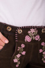 Ladies Tyrol Folklore Brown Lederhosen