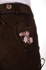 Ladies Tyrol Folklore Brown Lederhosen