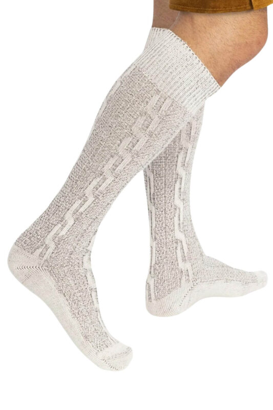 Men's Bavarian Socks White