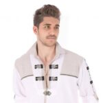 Men's Embroidered Trachten White Shirt