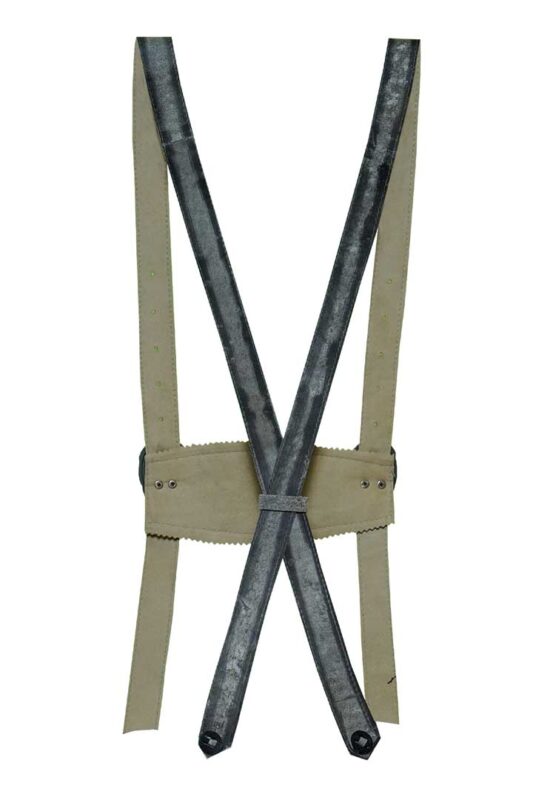 Shaded Grey Bavarian Suspenders