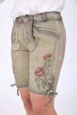 Traditional leather Beige Lederhosen