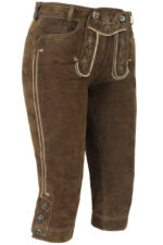 Women's Brown Knee Length Lederhosen