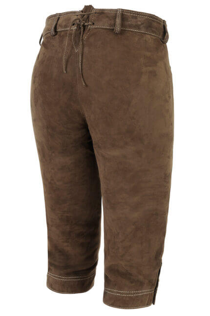 Women's Brown Knee Length Lederhosen