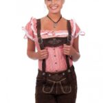 Women’s Embroidered Sophie Brown Lederhosen