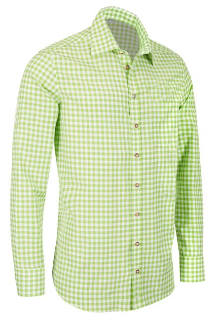 Green Checkered Shirt German Mens