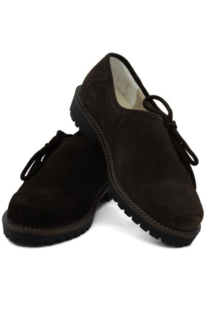 Mens Darkish Brown Lederhosen Shoes
