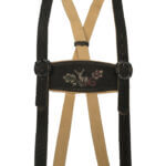 Authentic Black Lederhosen Suspenders