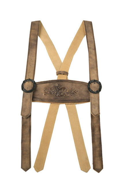 Superb Brown Lederhosen Suspenders