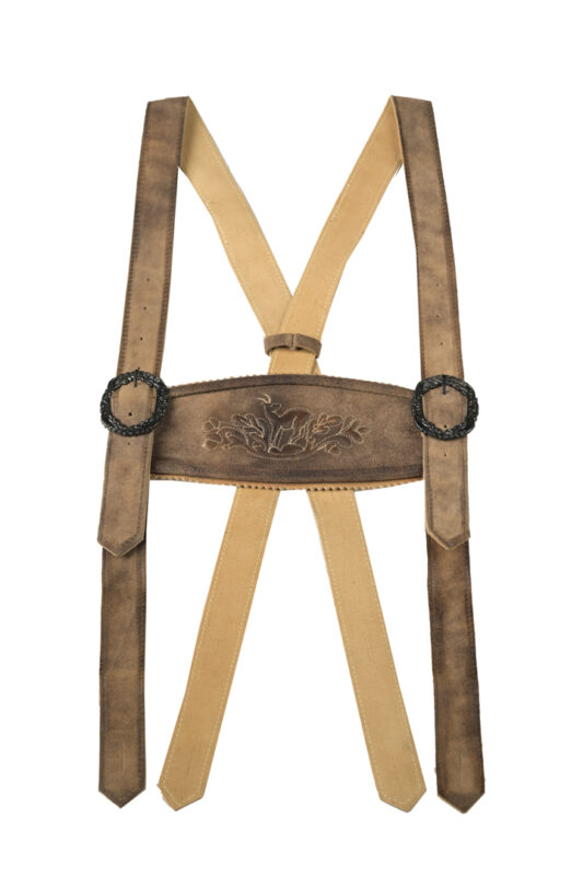 Superb Brown Lederhosen Suspenders