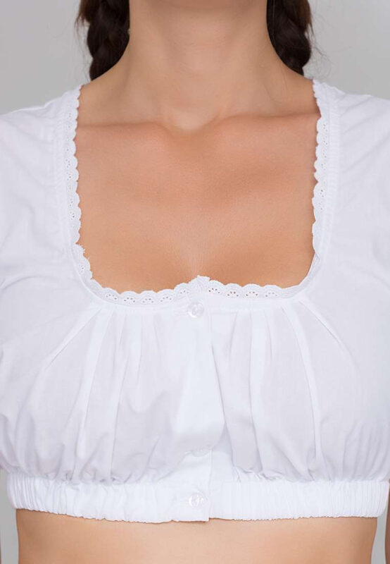 German Girl Dirndl White Blouse