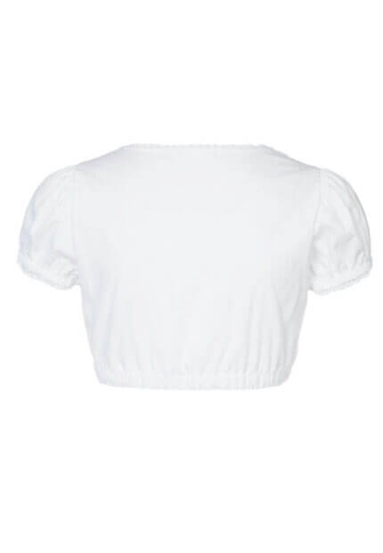 Short Sleeve Cotton Dirndl Blouse