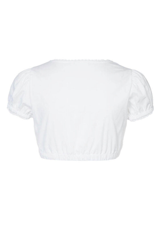 Short Sleeve Cotton Dirndl Blouse