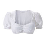 Women White Oktoberfest Blouse