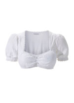 Women White Oktoberfest Blouse