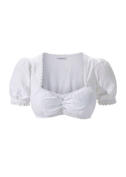 Women White Oktoberfest Blouse