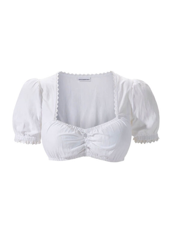 Women White Oktoberfest Blouse