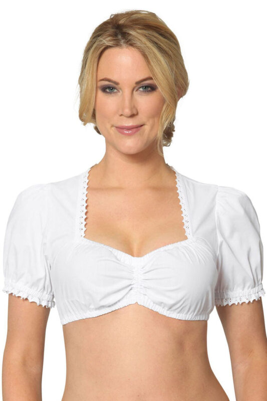 Women White Oktoberfest Blouse