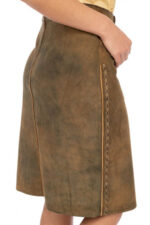 Vintage Brown Women Bavarian Skirt