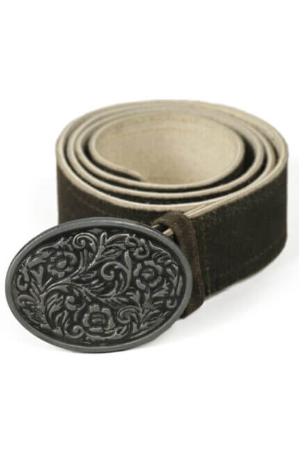 Antique Buckle Bavarian Lederhosen Belt