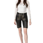 Bavarian Black Lederhosen Women