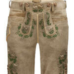 Ostarrichi Green Embroidery Lederhosen