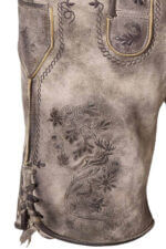 Sepp Grey Lederhosen For Men