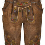 Vintage Women Suede Lederhosen
