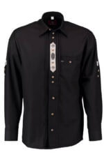 Black Men's Lederhosen Shirt