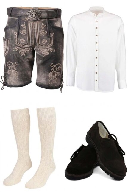 Fleesensee German Lederhosen Outfit Set