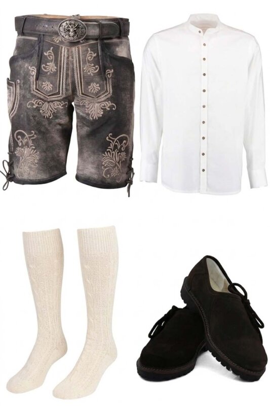 Fleesensee German Lederhosen Outfit Set