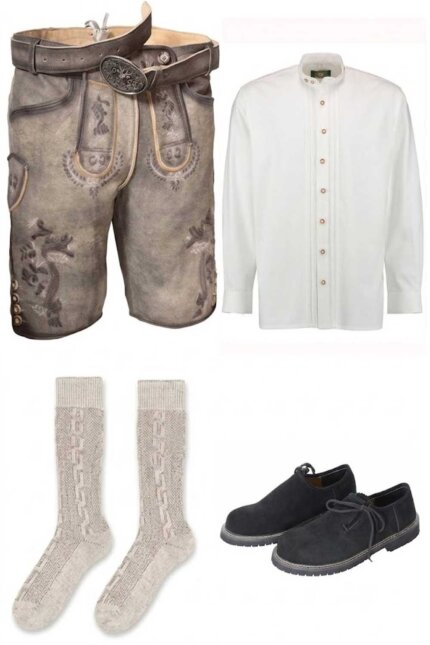 Yank Bavarian Traditional Lederhosen Outfit Set